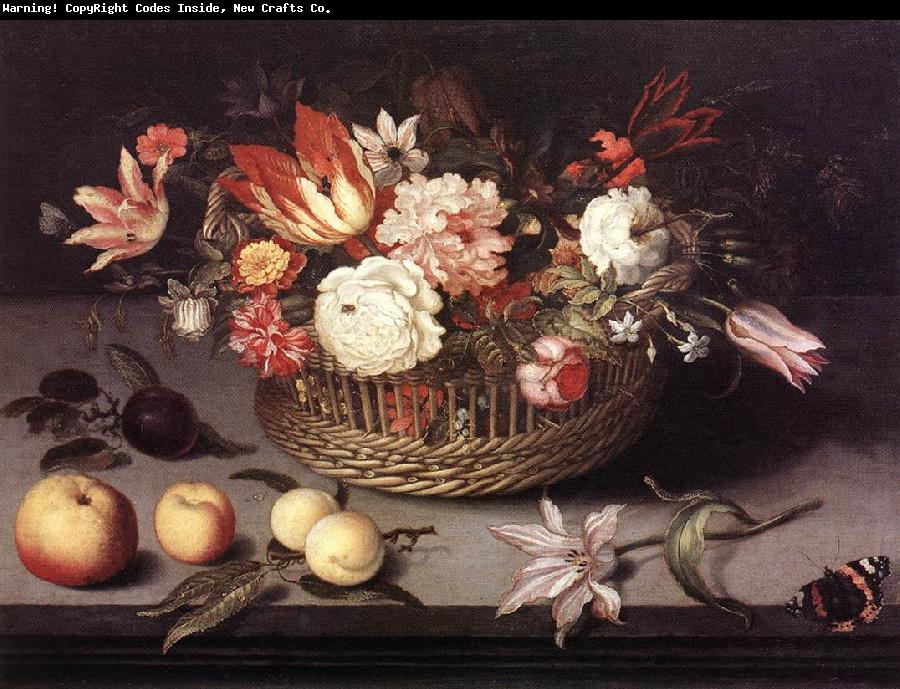 BOSSCHAERT, Johannes Basket of Flowers gh